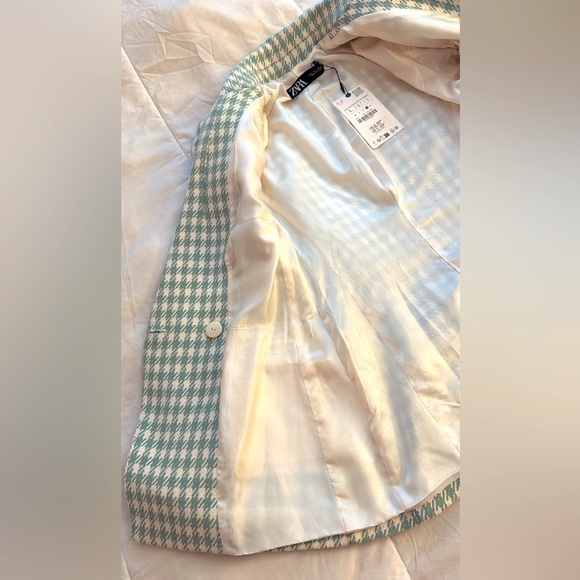 ZARA CHECKERED BLAZER COLLECTION Brand New with Tags - Picture 8 of 9